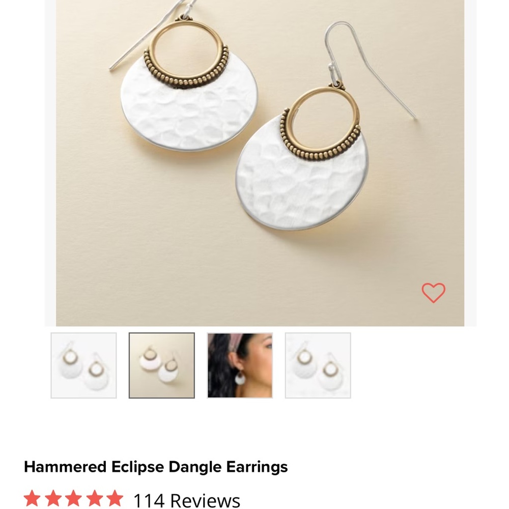 James Avery Eclipse Silver/Bronze Earrings Like n… - image 3